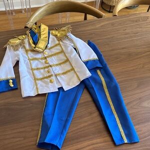 Kids Royal Prince Costume - Blue and Gold